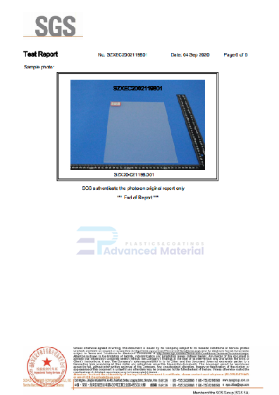 Mirror Acrylic Sheet Certification